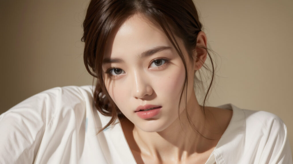 白いシャツを着た女性[769596154]