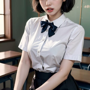 教室で何かに怒っている女子高生