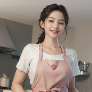 手料理を美味しく食べてもらえて嬉しそうな女性