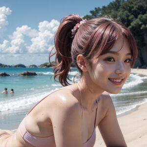 ビーチとギャル